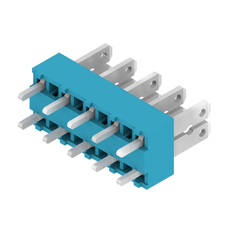 6385380000 - Blue 5-Pole PCB Terminal 3.5mm Pin, 180° Orientation (Pack of 100)