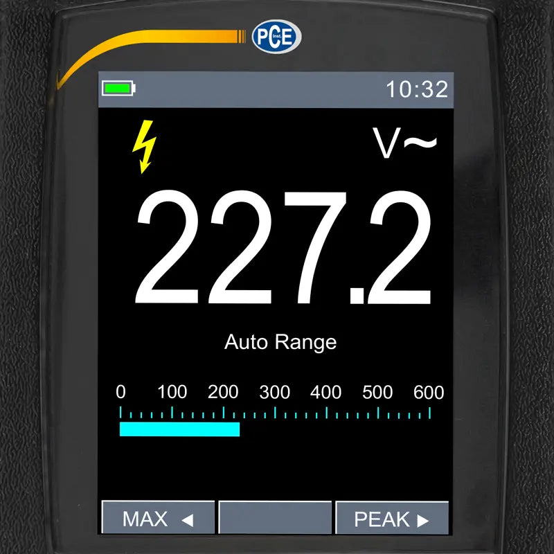 PCE-CTI 10 - Bluetooth 4.0 Volt Meter, 0-1500V, Data Logging Function
