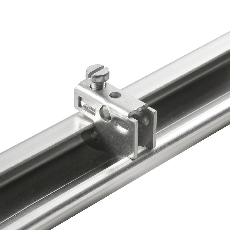 0445600000 - Steel End Bracket for TS 32 Rail, 10.5mm Width (Pack of 20)