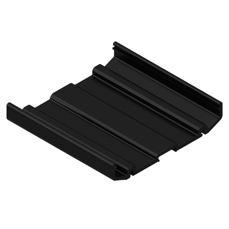 4352940000 - 2000mm Black PVC Profile with RoHS Compliance (Pack of 2)