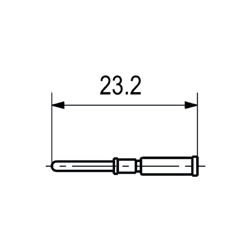 2530950000 - 16A Male Crimp Contact Connector with RoHS Compliance (Pack of 50)