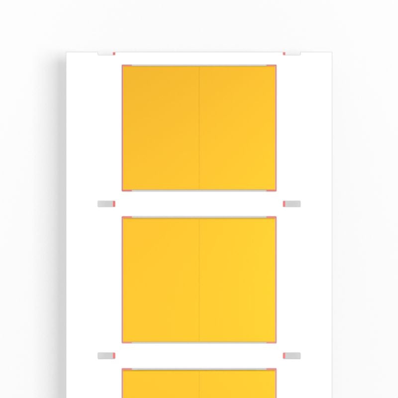 2437800000 - Yellow Cable Marker 25.4 x 40.5 mm, RoHS Compliant (Pack of 400)