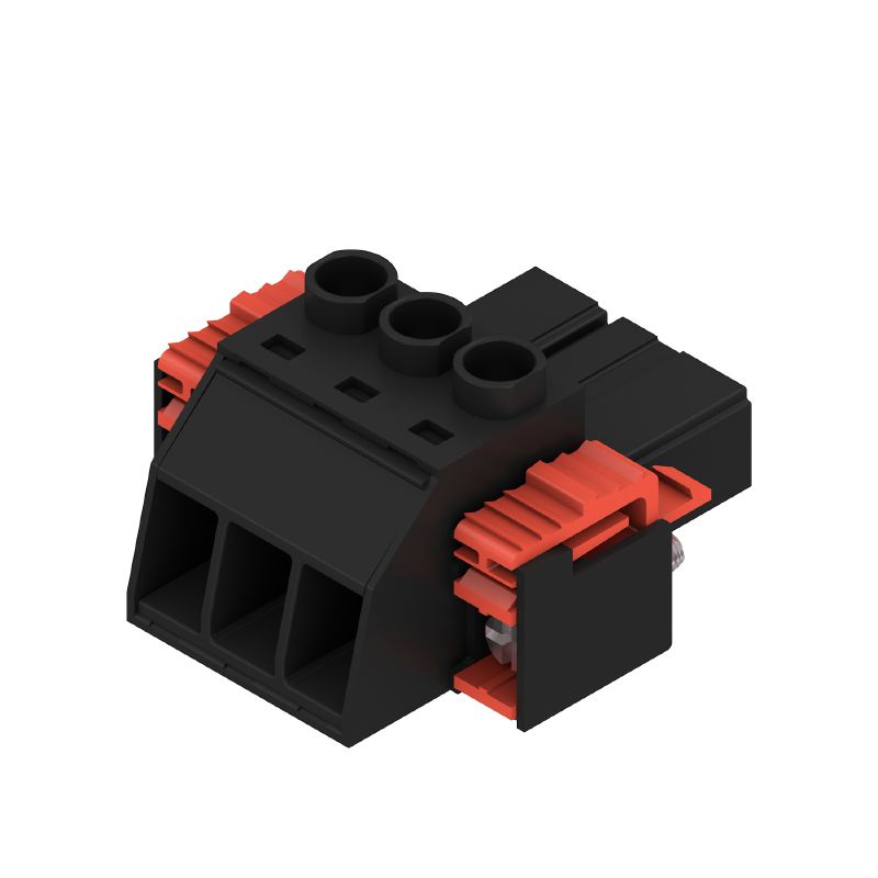 1932190000 - 3-Pole 180° PCB Connector with Clamping Yoke, 6 mm² Max (Pack of 100)