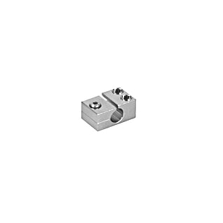 BS3 - Brass Mounting Clamp Ø 8 mm, Nickel-Plated Finish