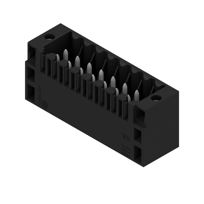1729640000 - 3.5mm Male PCB Connector 16 Pins, Black, PCB Mount (Pack of 48)