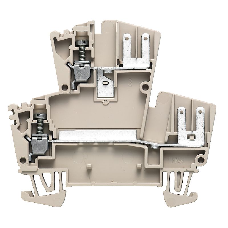 1021600000 - 2-Level Modular Terminal 2.5mm² Dark Beige for TS 35 Rail (Pack of 50)