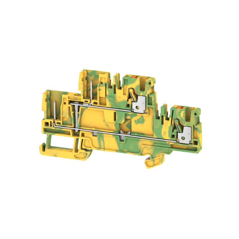 1548160000 - 2.5 mm² Push-In Terminal, RoHS Compliant, Green/Yellow (Pack of 50)