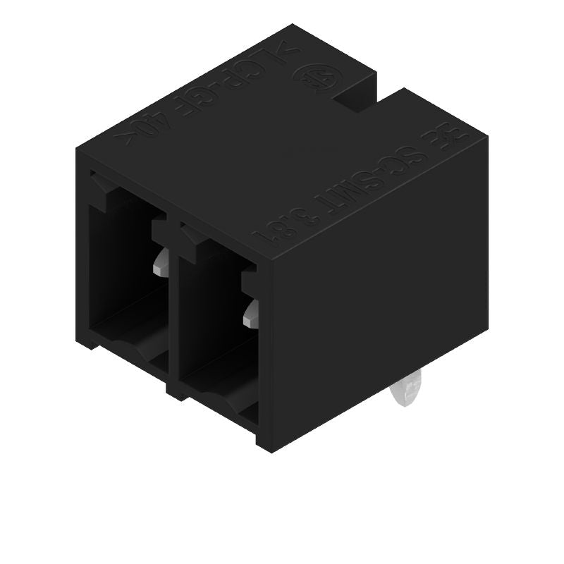 1862460000 - 3.81mm Male Header Connector, Tinned, 2 Poles, Black (Pack of 50)