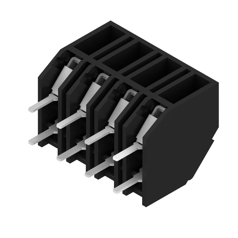 1888810000 - Black 5.08mm PCB Terminals with 4 Poles & 135° Orientation (Pack of 190)