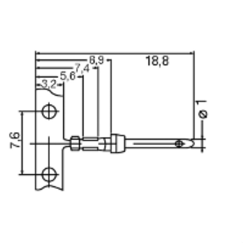 1682420000 - Heavy-Duty Connector with Crimp Contacts, 1mm Pin, Gold Coating (Pack of 500)