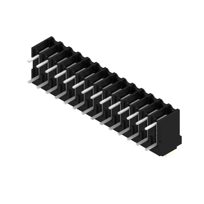 1870390000 - 3.5mm Pitch Black PCB Terminal, 14 Poles, Push In Mechanism (Pack of 11)