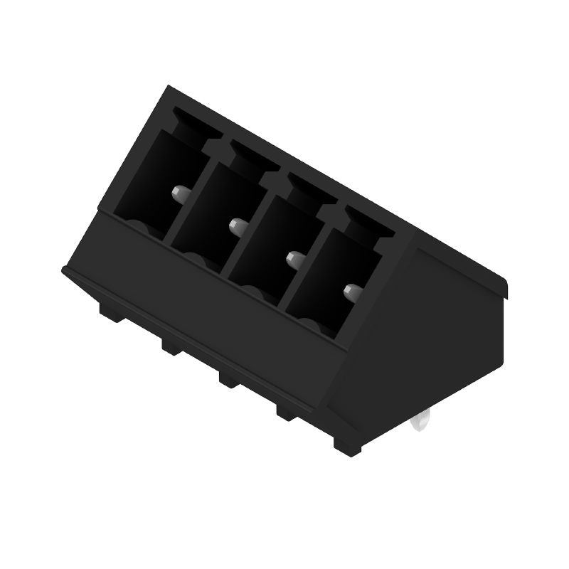 1977220000 - 4-Pole 3.81mm Male PCB Connector, Tinned Black Finish (Pack of 50)