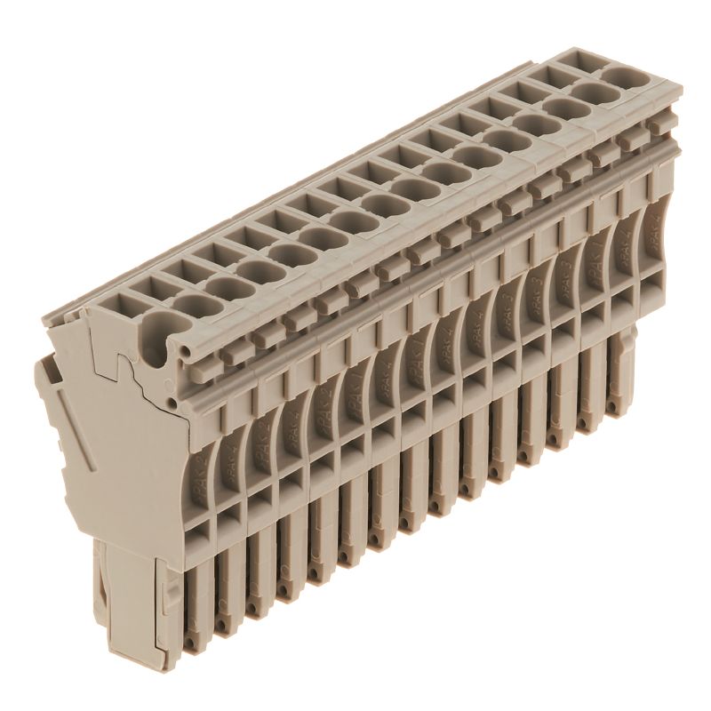 1815340000 - Dark Beige Z-Series Plug-In Connector for Direct Mounting (Pack of 10)
