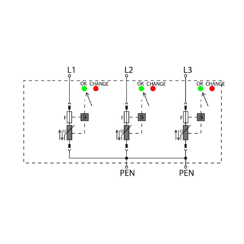 2827600000 - Compact Class II Low Voltage Surge Protector for Power Distribution