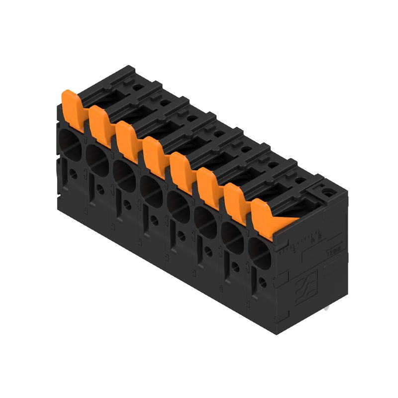 2472140000 - 7.50mm 8-Pole Push-In Terminal Block, 5mm Solder Pin (Pack of 30)