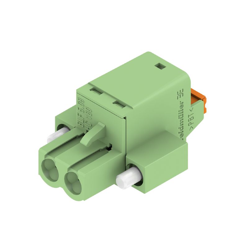 1401480000 - 5.08mm Female PCB Connector, 2-Pole 180° Angle (Pack of 90)