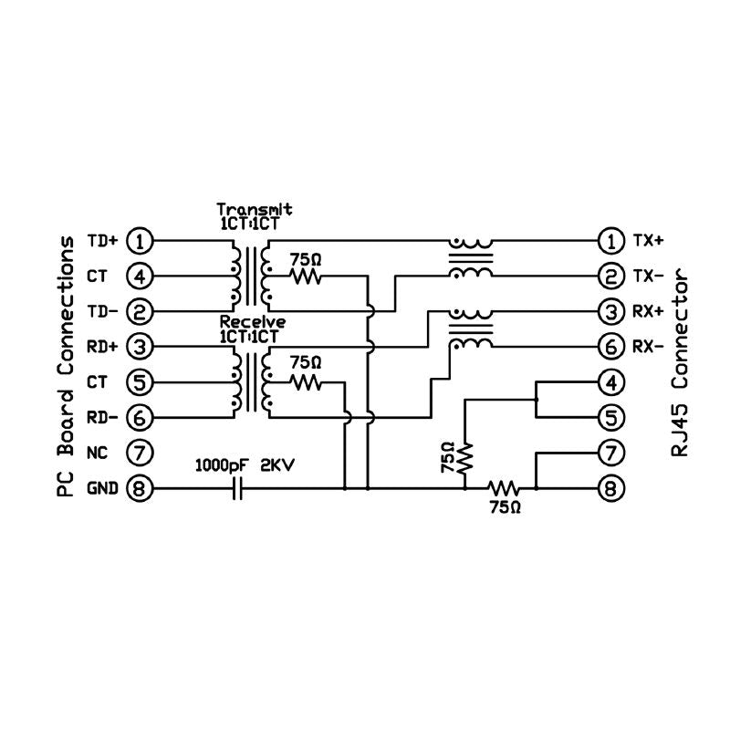 2036460000 - 90° RJ45 Connector for PCB, 8-pole, 750 Cycles (Pack of 180)