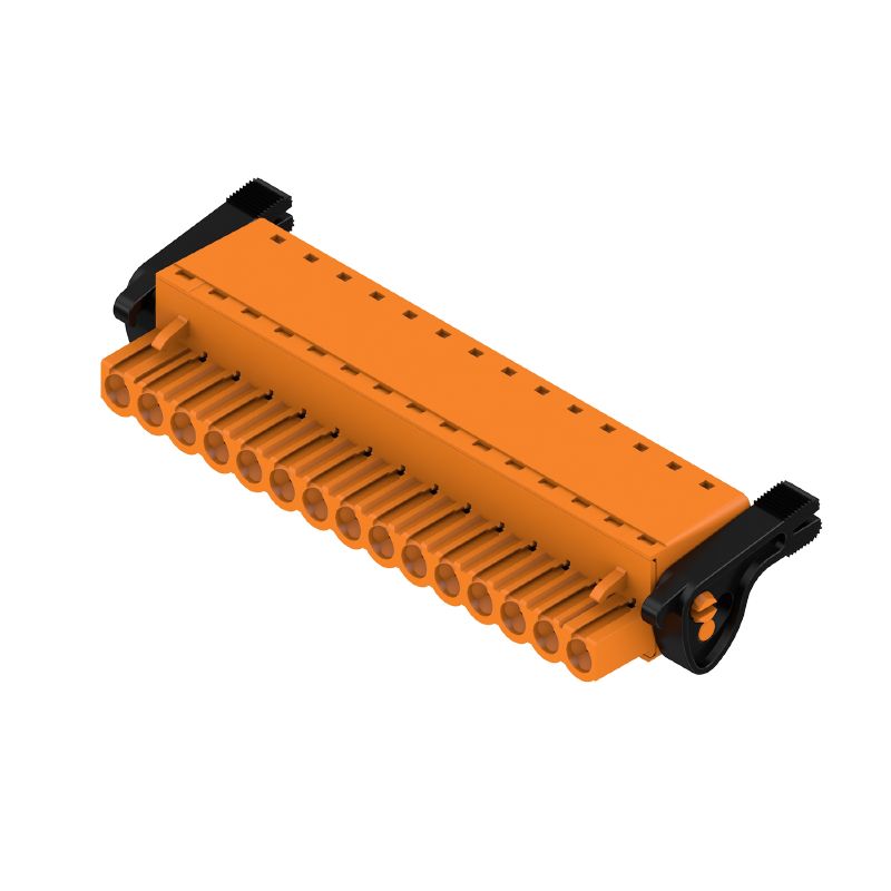 1016480000 - 15-Pole 5.00mm PCB Connector, 180° Angle, Push-In Design (Pack of 18)