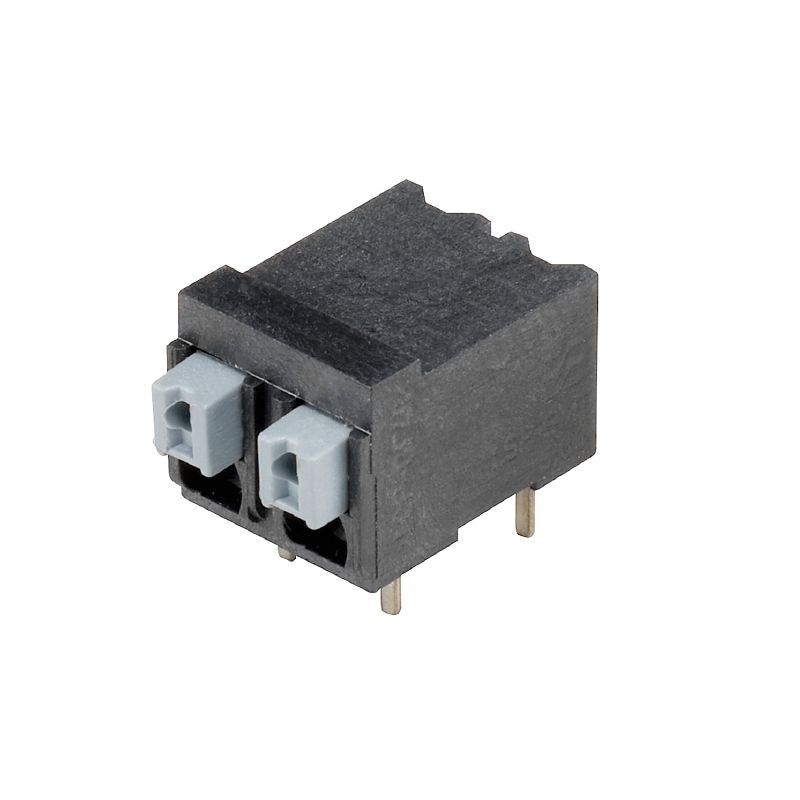 1824740000 - 5.00mm Black Circuit Board Terminal with 2 Poles and Push In (Pack of 60)
