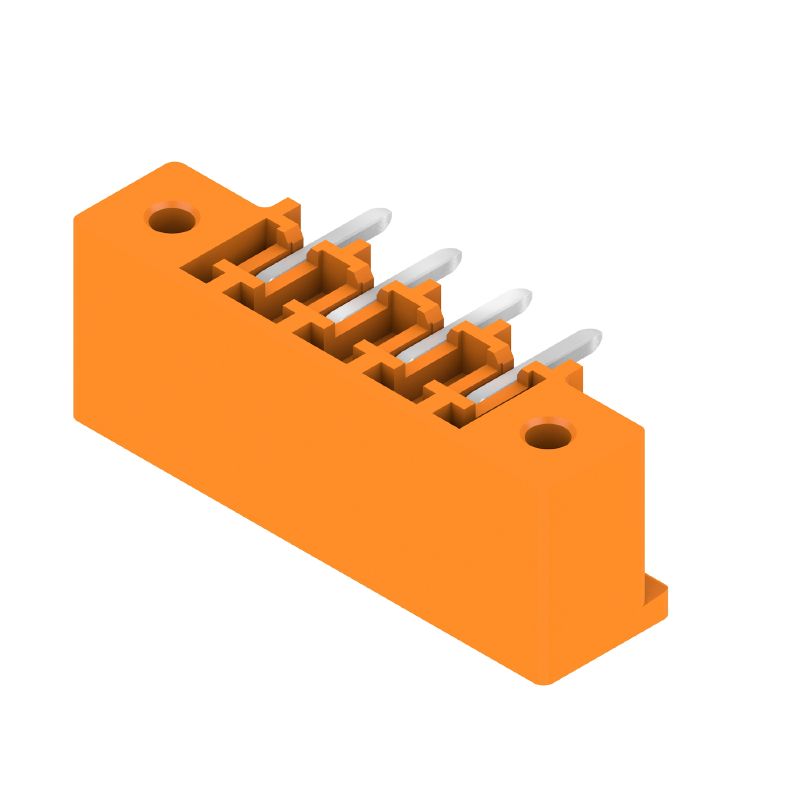 1038060000 - 4-Pole 3.81mm PCB Connector with 270° Elbow and Tinned Pins (Pack of 50)