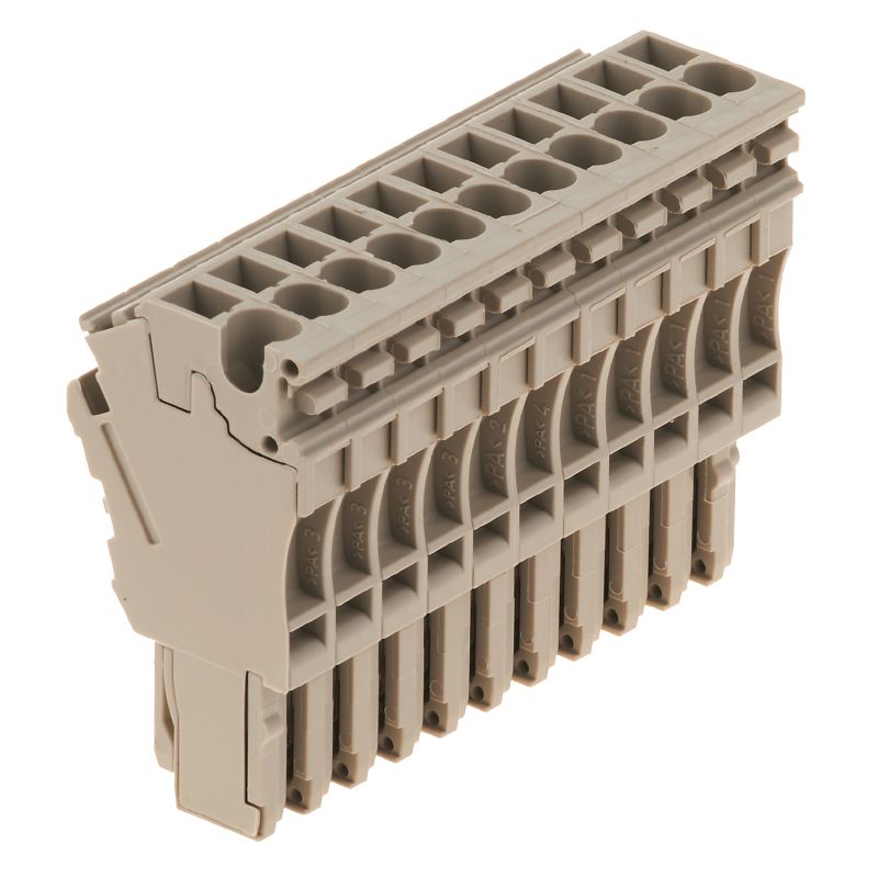 1815290000 - Dark Beige ZP Connector, 11 Potentials, Tension-Clamp Design (Pack of 20)