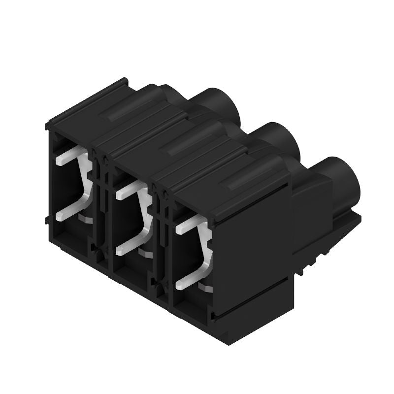 1226380000 - Compact 12.70mm Black PCB Terminal, 3-Pole, 90° Mounting (Pack of 20)