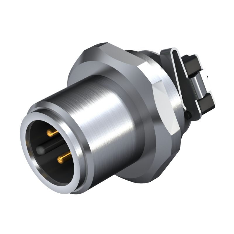 2423350000 - Durable M14 Connector with 8 Poles and Nickel-Plated Finish (Pack of 25)