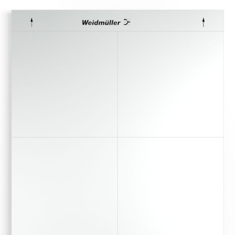 1975160000 - 105x105mm Silver Laser Marking Device for Self-Adhesive Applications (Pack of 10)