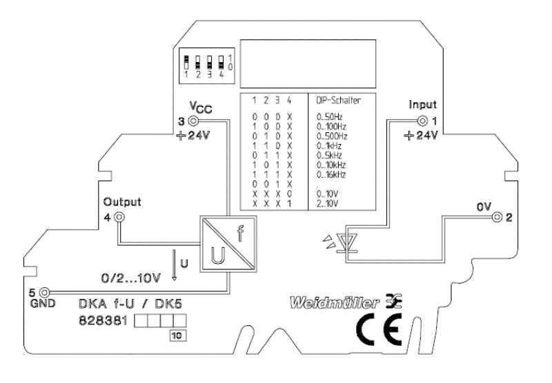 8283810001 - RoHS Compliant Frequency Converter, 0-16kHz, 0-10V Output (Pack of 10)