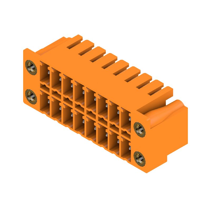 1041020000 - 16-Pole 3.81mm Male PCB Connector with 90° Elbow (Pack of 50)