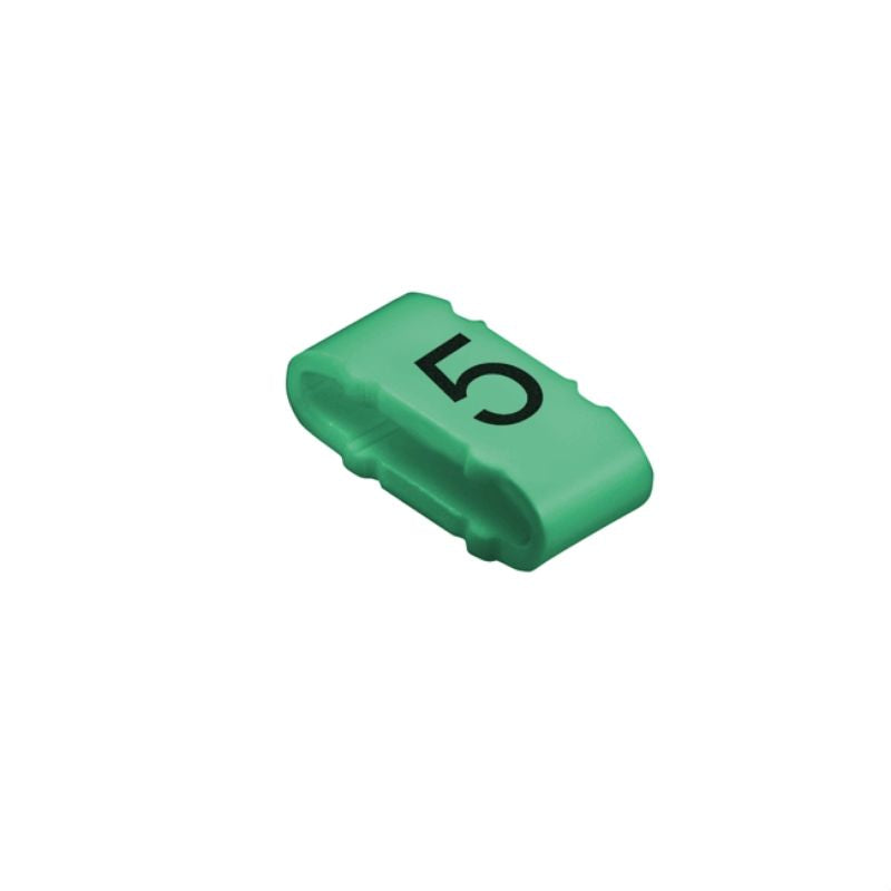 1733651518 - MultiPack 100 PVC Cable Markers in Green with White Print (Pack of 100)