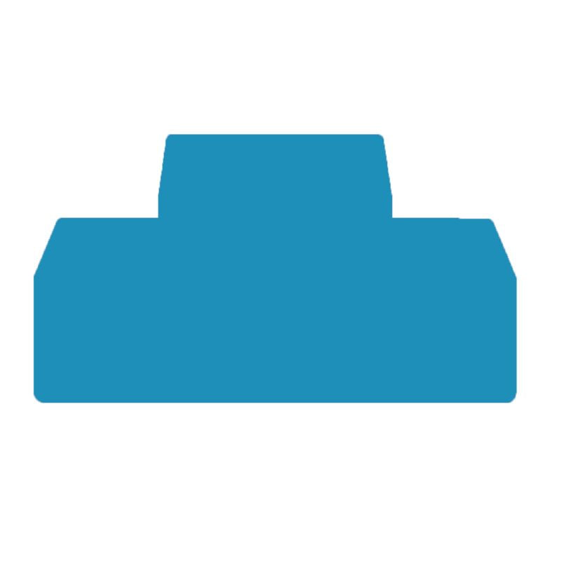 1791170000 - Sustainable ZAP/TW ZDK1.5 BL Plate with Snap-On Design (Pack of 20)