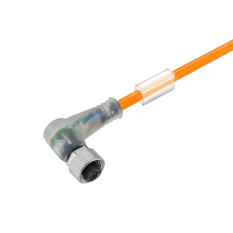 2812670800 - 8m M12 Sensor Connector, 5 Poles, LED, Halogen-Free PUR