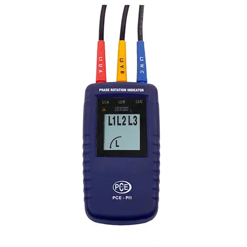 PCE-PI1 - Phase Rotation Meter with Large LCD & CAT III 600V Safety