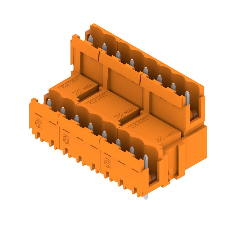 1726800000 - 5.08mm Male PCB Connector with 16 Poles, Orange (Pack of 20)
