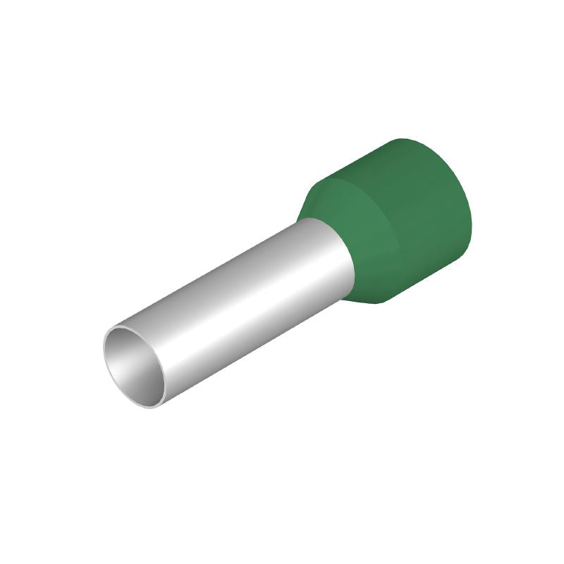 0566000000 - Green Plastic Collar Wire-End Ferrule for Conductors (Pack of 100)