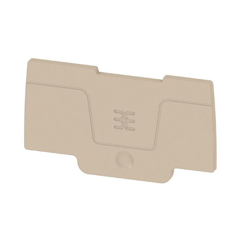 2874790000 - 60.3mm Dark Beige Snap-On Terminal End Plate (Pack of 20)