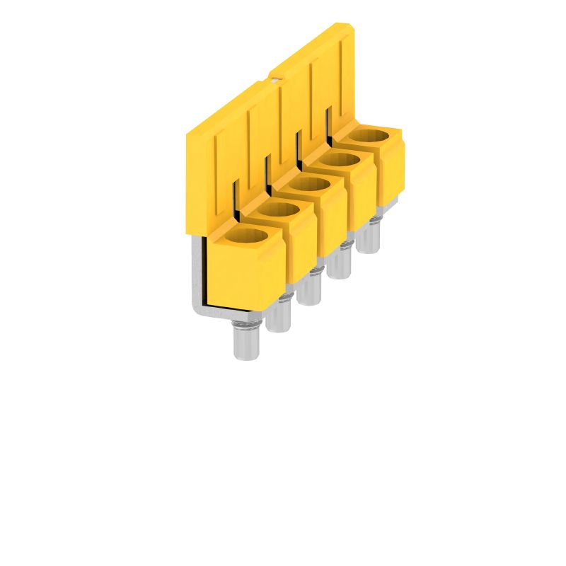 1062660000 - 5-Pole Yellow Cross-Connector, 57A, 8mm Pitch (Pack of 50)