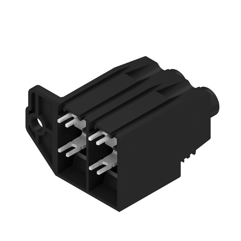 1047610000 - 15mm PCB Terminal, 2 Poles, 90-Degree, Black Finish (Pack of 20)