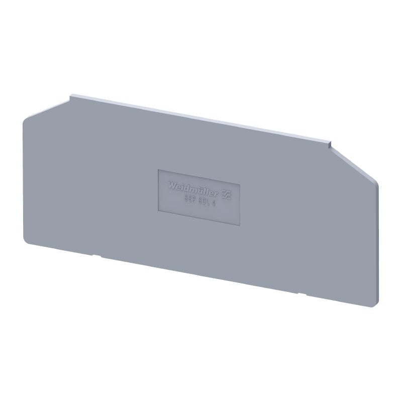 2615020000 - Grey Snap-On Terminal End Plate, 86.1mm Height (Pack of 50)
