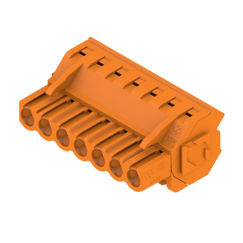 1945800000 - 5.08mm 7-Pole Female PCB Connector with Clamping Yoke (Pack of 48)