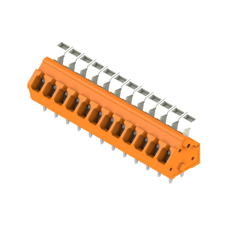 1915030000 - 5mm Pitch PCB Terminal, 12 Poles, 135° Connection, Tension Clamp (Pack of 100)