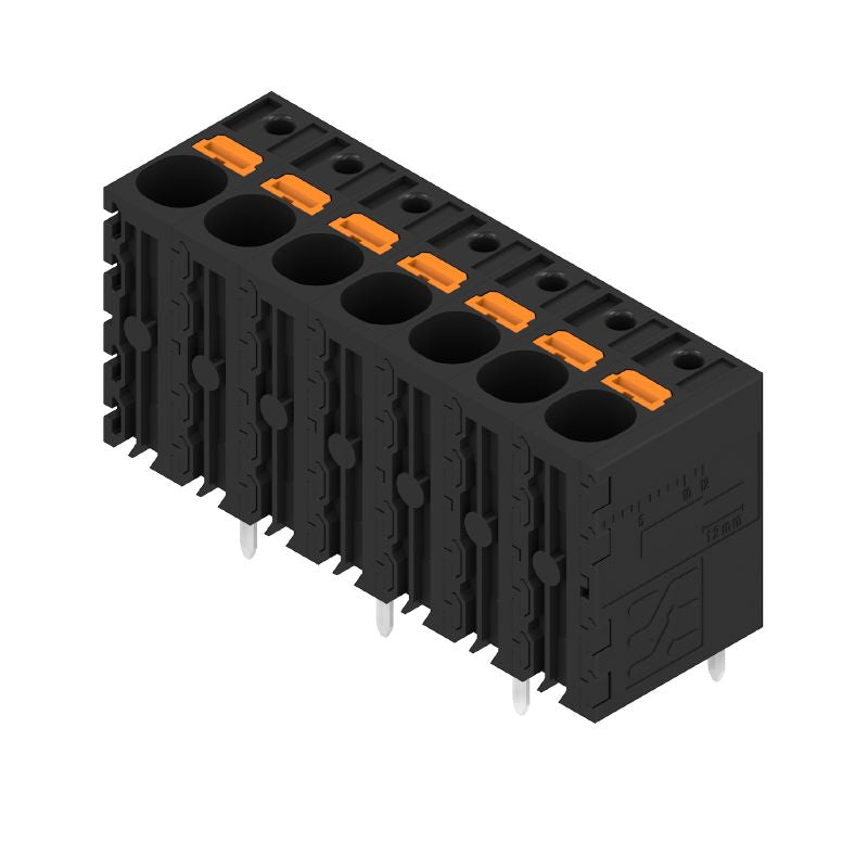 2491670000 - 7-Pole 180° PCB Terminal, 7.50mm Pitch, Black Finish (Pack of 50)