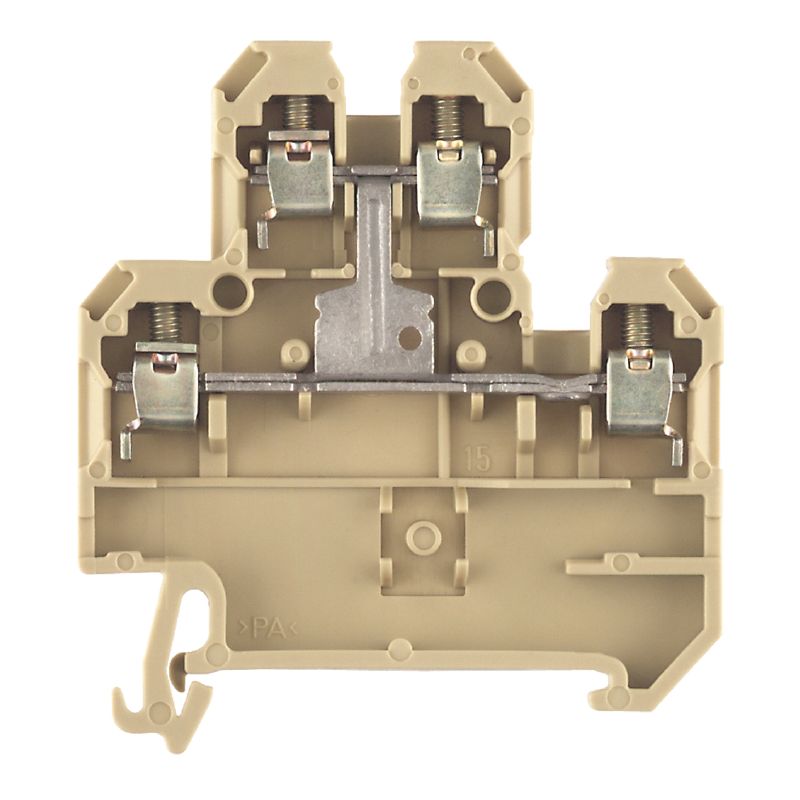 0363660000 - Beige Modular Terminal, 4 Connections, 4mm² Wire, RoHS Compliant (Pack of 25)