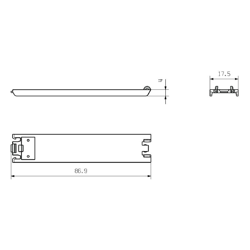 1254160000 - 17.5mm Modular Enclosure with Transparent Flip Cover (Pack of 70)