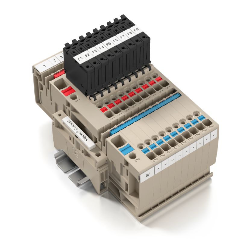 2460120000 - Dark Beige 4mm² Fuse Terminal, 250V, 6.3A, UL Certified (Pack of 50)