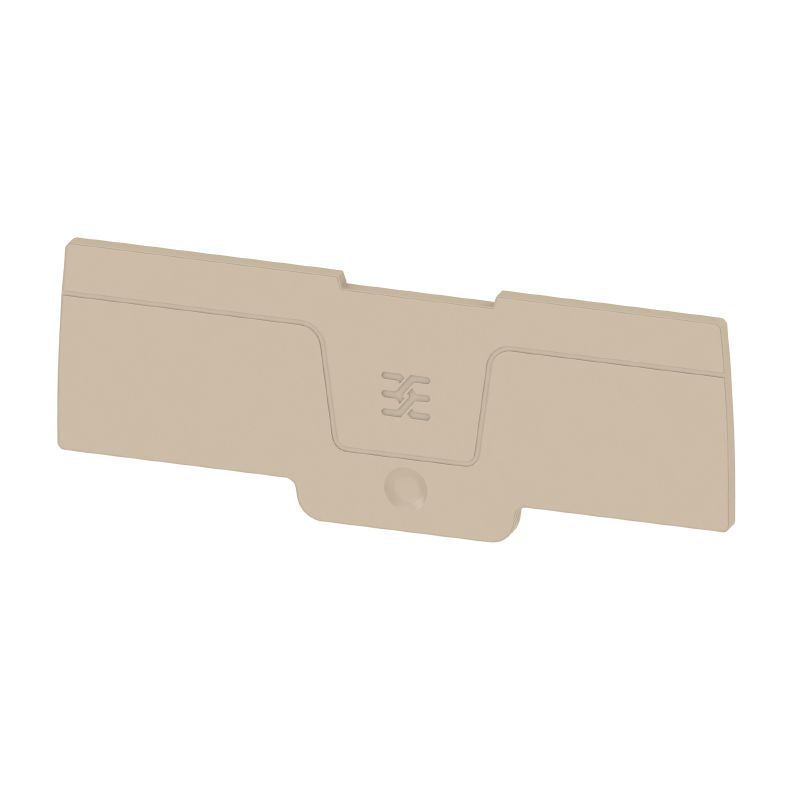 2874810000 - Dark Beige End Plate 91.8mm for Terminals, Snap-On Feature (Pack of 20)