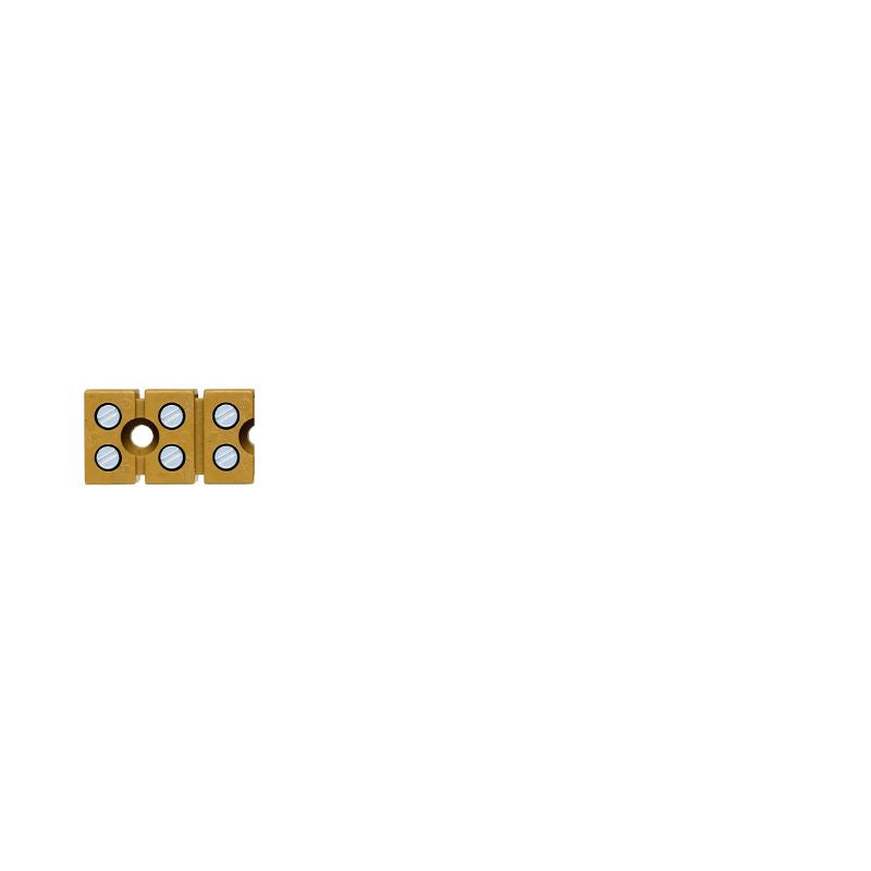 0273920000 - 6-Point Yellow Terminal Strip, 2.5 mm², 24A, 400V (Pack of 50)