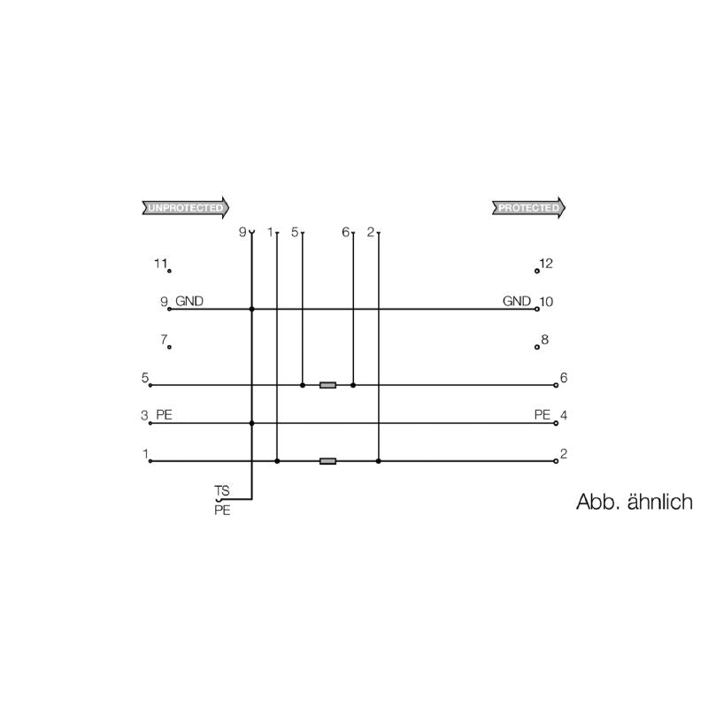 8924730000 - Floating-Ground Cable Base Element with Mechanical Coding