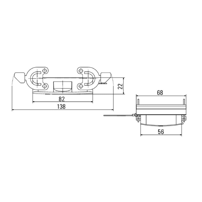 1665930000 - IP65 Enclosure Size 7 with Side-Locking Clamp